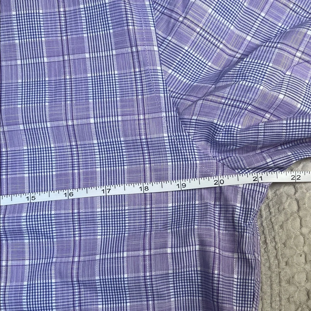 UNTUCKit men’s Purple Plaid Casual Button Down Shirt size M